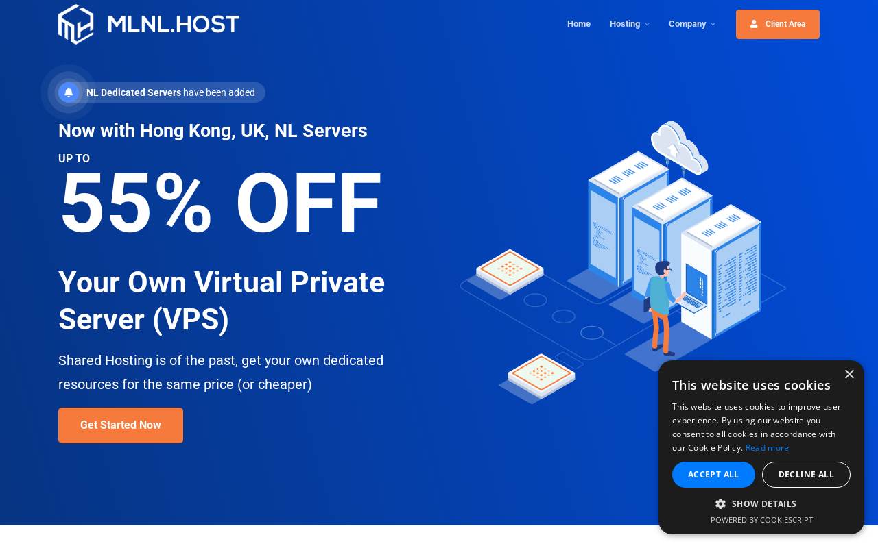 millenial.host 官网截图